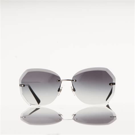 CHANEL Metal Spring Round Sunglasses 4220 Silver